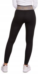 Legginsy damskie OCIEPLANE z wysokim stanem w PRĄŻKI MORAJ - L/XL