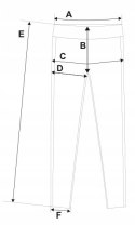 Legginsy damskie OCIEPLANE z wysokim stanem w PRĄŻKI MORAJ - L/XL