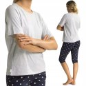 Piżama damska 100% BAWEŁNA krótki rękaw ATLANTIC NLP-471 - S