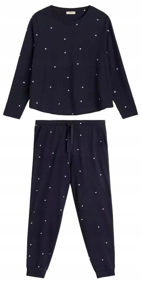 Piżama damska w serca 100% BAWEŁNA z długim rękawem ATLANTIC NLP-481 - XXL