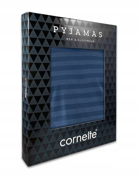 Piżama męska bawełniana w paski długi rękaw CORNETTE LOOSE 117/278 - L