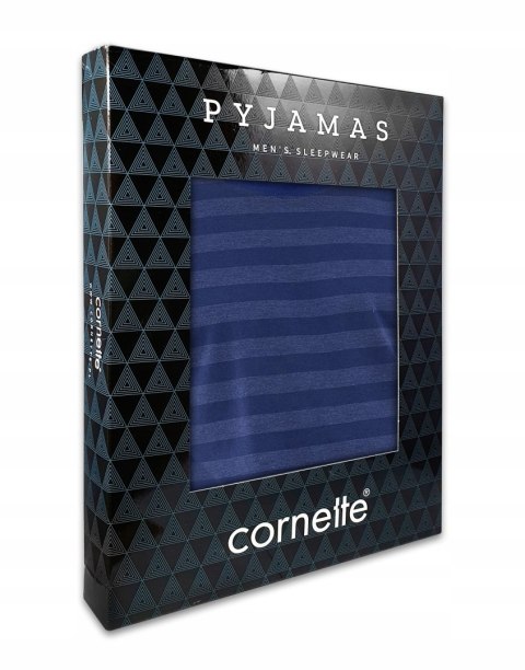 Piżama męska bawełniana w paski długi rękaw CORNETTE LOOSE 117/279 - XL