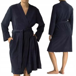 Szlafrok damski WIĄZANY w PASIE bawełniany ATLANTIC SZL-002 - L/XL