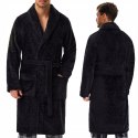 Elegancki szlafrok męski z KOŁNIERZEM wiązany w pasie HENDERSON HUGE - XL