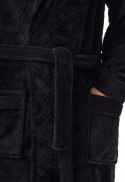 Elegancki szlafrok męski z KOŁNIERZEM wiązany w pasie HENDERSON HUGE - XL