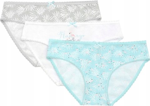 Figi damskie bikini majtki 3-pak HENDERSON LADIES MI-MI WZORY - M