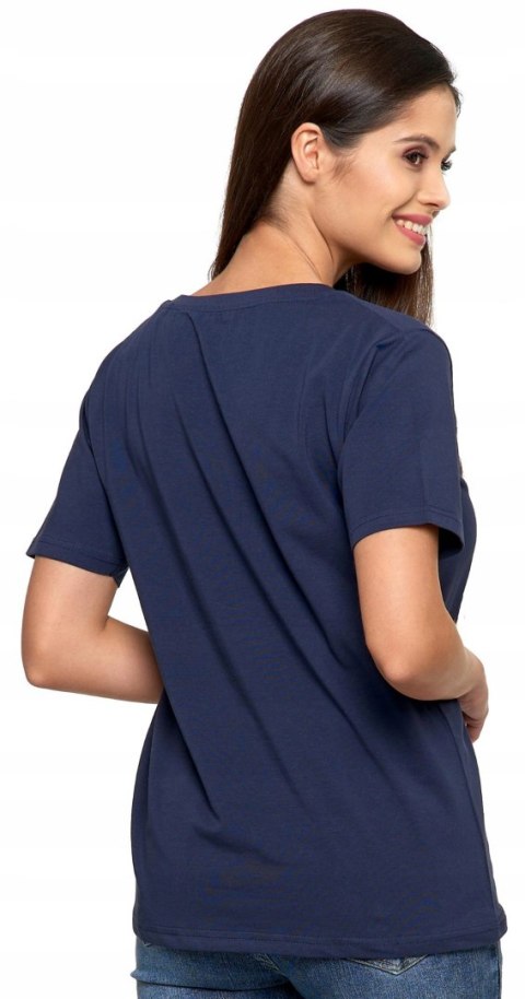 Koszulka damska luźna wygodna T-Shirt Dekolt V BAWEŁNA PREMIUM MORAJ - S Koszulka damska luźna wygodna T-Shirt Dekolt V BAWEŁNA PREMIUM MORAJ - S