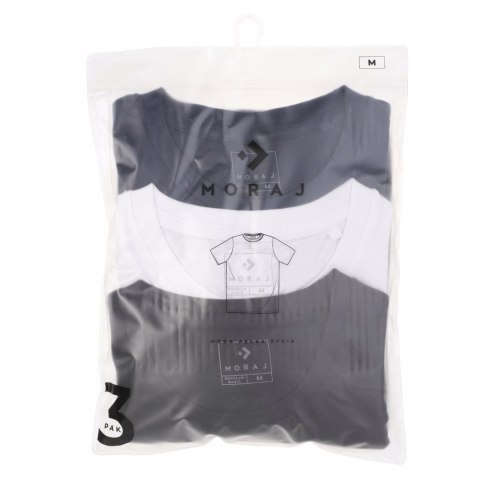 Koszulka męska bawełniana zestaw 3-PAK T-shirt MORAJ BASIC - 3XL