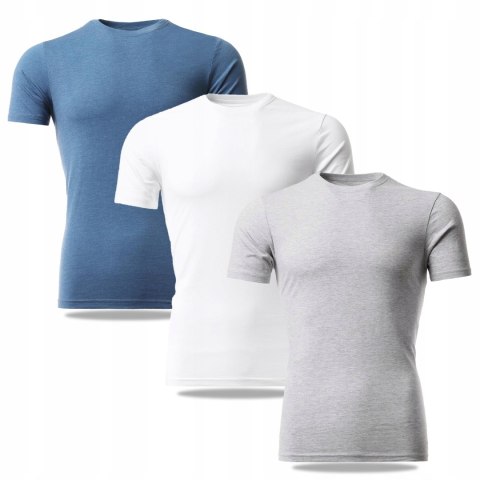 Koszulka męska bawełniana zestaw 3-PAK T-shirt MORAJ BASIC - S