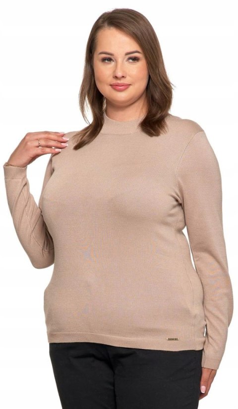Modny sweterek damski z PÓŁGOLFEM wiskozowy dopasowany MORAJ - 3XL Modny sweterek damski z PÓŁGOLFEM wiskozowy dopasowany MORAJ - 3XL