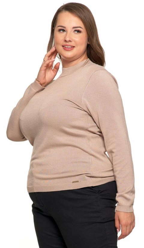Modny sweterek damski z PÓŁGOLFEM wiskozowy dopasowany MORAJ - 3XL Modny sweterek damski z PÓŁGOLFEM wiskozowy dopasowany MORAJ - 3XL