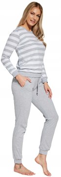 Piżama damska bawełniana DRESOWA długa CORNETTE MOLLY 634/30 - XXL