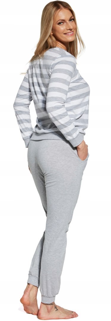 Piżama damska bawełniana DRESOWA długa CORNETTE MOLLY 634/30 - XXL