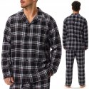 Piżama męska 100% BAWEŁNA z długim rękawem HENDERSON HONOR - XL