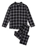 Piżama męska 100% BAWEŁNA z długim rękawem HENDERSON HONOR - XL