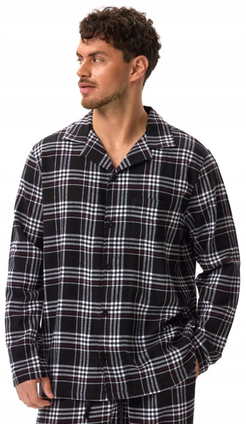 Piżama męska 100% BAWEŁNA z długim rękawem HENDERSON HONOR - XL Piżama męska 100% BAWEŁNA z długim rękawem HENDERSON HONOR - XL