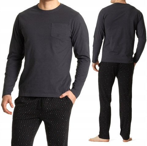 Piżama męska 100% bawełna ATLANTIC NMP-361 - XL Piżama męska 100% bawełna ATLANTIC NMP-361 - XL