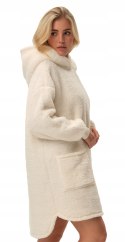 Pluszowa bluza OVERSIZE z KAPTUREM ciepła długa HENDERSON FUNE - S/M