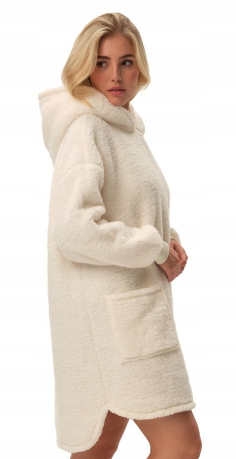 Pluszowa bluza OVERSIZE z KAPTUREM ciepła długa HENDERSON FUNE - S/M Pluszowa bluza OVERSIZE z KAPTUREM ciepła długa HENDERSON FUNE - S/M