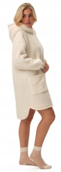 Pluszowa bluza OVERSIZE z KAPTUREM ciepła długa HENDERSON FUNE - S/M