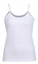 Podkoszulka damska bawełniana gładka koszulka na wąskich ramiączkach - 3XL