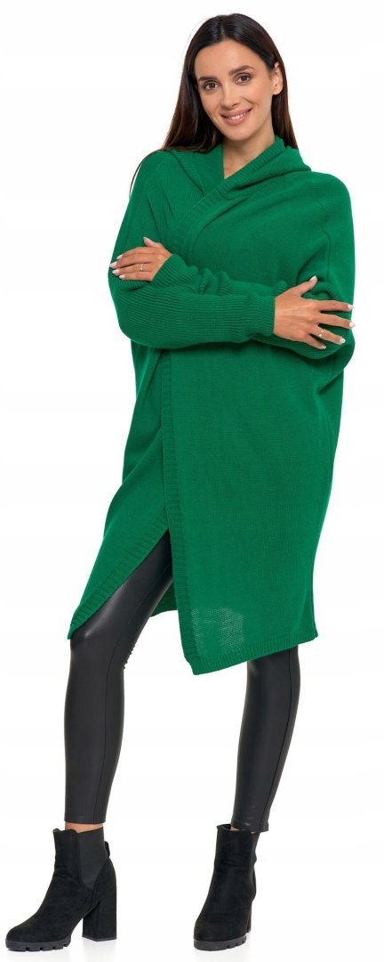 Sweter damski oversize KARDIGAN z KAPTUREM elegancki luźny długi MORAJ Sweter damski oversize KARDIGAN z KAPTUREM elegancki luźny długi MORAJ