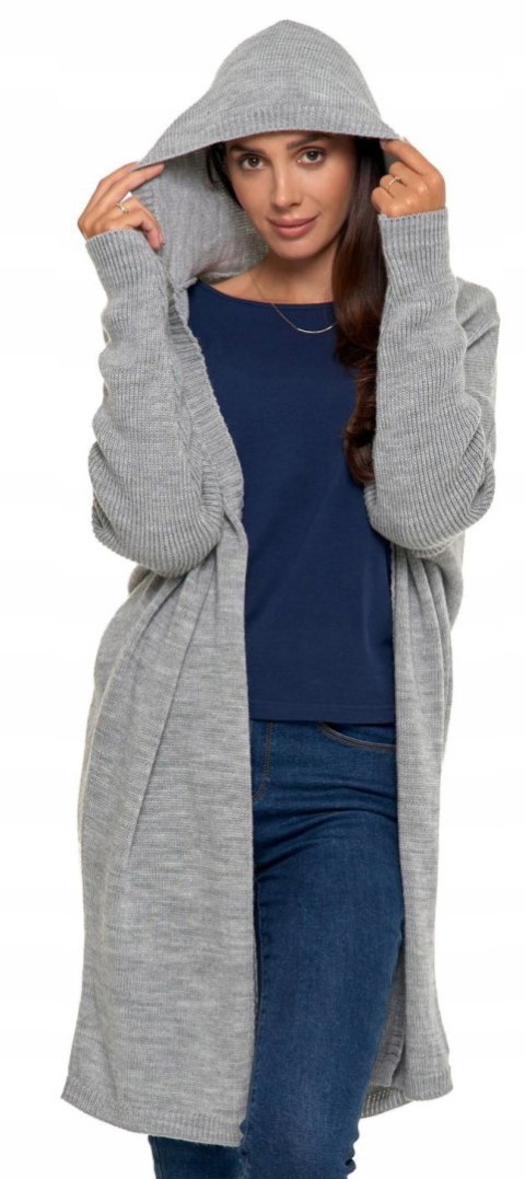 Sweter damski oversize KARDIGAN z KAPTUREM elegancki luźny długi MORAJ Sweter damski oversize KARDIGAN z KAPTUREM elegancki luźny długi MORAJ