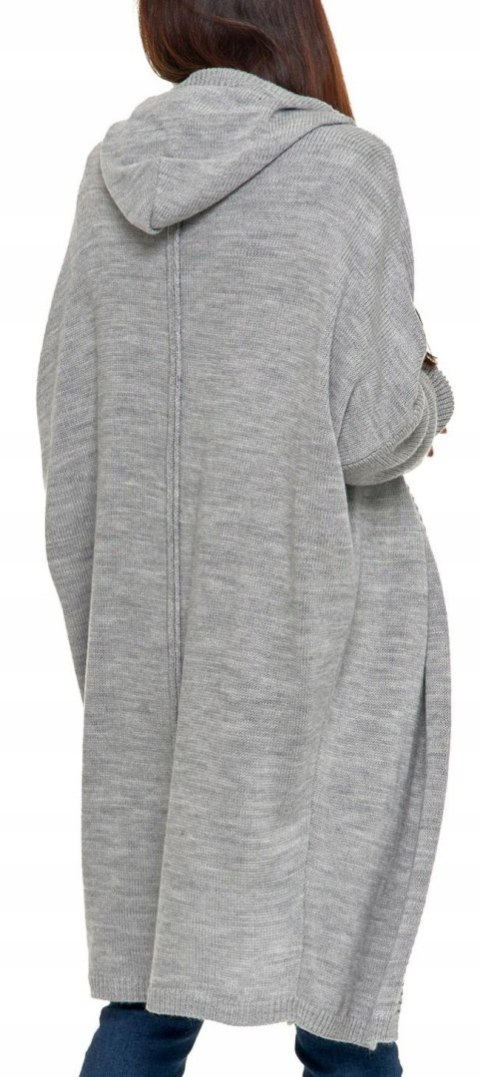 Sweter damski oversize KARDIGAN z KAPTUREM elegancki luźny długi MORAJ Sweter damski oversize KARDIGAN z KAPTUREM elegancki luźny długi MORAJ