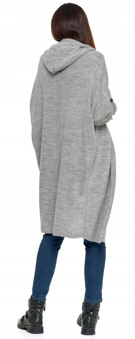 Sweter damski oversize KARDIGAN z KAPTUREM elegancki luźny długi MORAJ Sweter damski oversize KARDIGAN z KAPTUREM elegancki luźny długi MORAJ