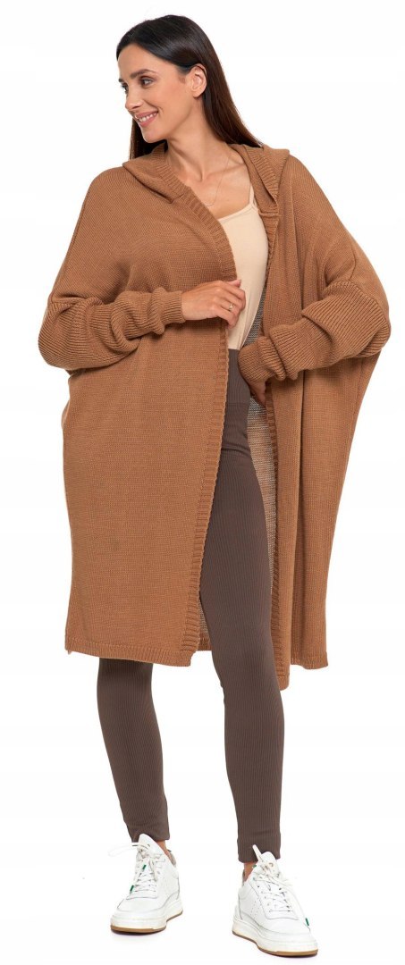 Sweter damski oversize KARDIGAN z KAPTUREM elegancki luźny długi MORAJ Sweter damski oversize KARDIGAN z KAPTUREM elegancki luźny długi MORAJ