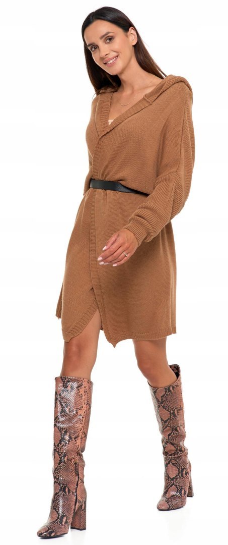 Sweter damski oversize KARDIGAN z KAPTUREM elegancki luźny długi MORAJ Sweter damski oversize KARDIGAN z KAPTUREM elegancki luźny długi MORAJ