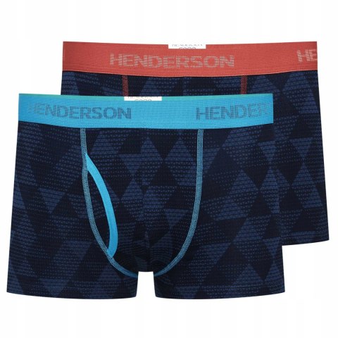 Bokserki męskie bawełniane HENDERSON 41267 CUBE 2-PAK - XXL