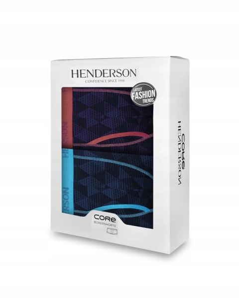 Bokserki męskie bawełniane HENDERSON 41267 CUBE 2-PAK - XXL