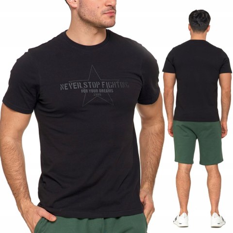 Koszulka męska z NADRUKIEM klasyczny T-SHIRT 100% BAWEŁNA MORAJ - XXL