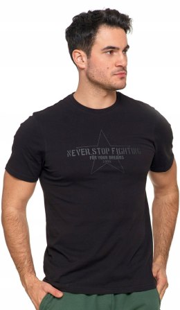 Koszulka męska z NADRUKIEM klasyczny T-SHIRT 100% BAWEŁNA MORAJ - XXL