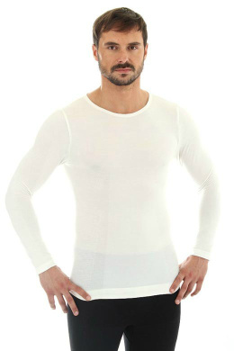 Brubeck Koszulka męska długi rękaw Comfort Wool LS11600