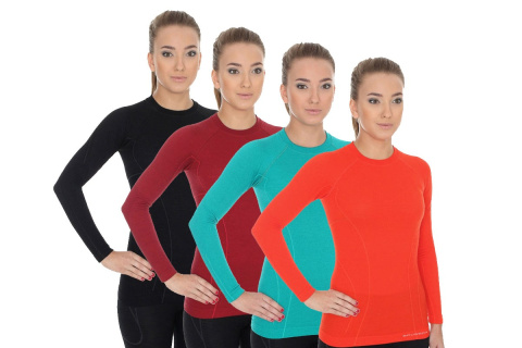 Brubeck Koszulka damska Active Wool długi rękaw LS12810 Brubeck Koszulka damska Active Wool długi rękaw LS12810