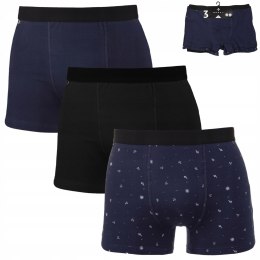 Bokserki męskie dopasowane 3-PAK MORAJ bawełniane - XXL