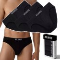 Slipy Męskie 3 PARY Sportowe BAWEŁNIANE majtki ATLANTIC 3MP-094 - XL