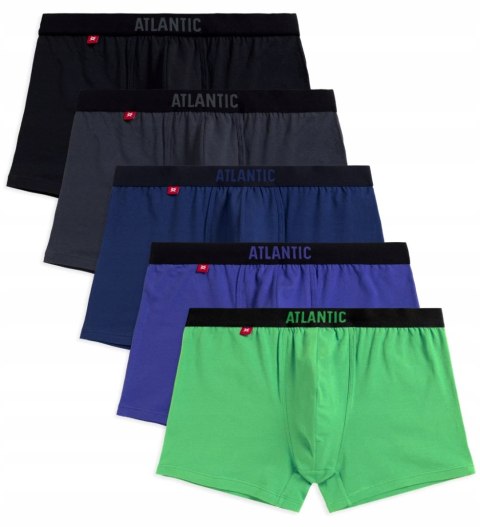 Bokserki męskie 5 PAR sportowe bawełniane ATLANTIC 5SMH-004 - L Bokserki męskie 5 PAR sportowe bawełniane ATLANTIC 5SMH-004 - L
