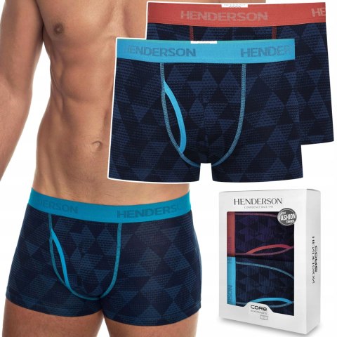 Bokserki męskie bawełniane HENDERSON 41267 CUBE 2-PAK - XL