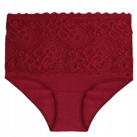 Figi Damskie Koronkowe BAWEŁNIANE Maxi Bikini MORAJ 3-PAK - L