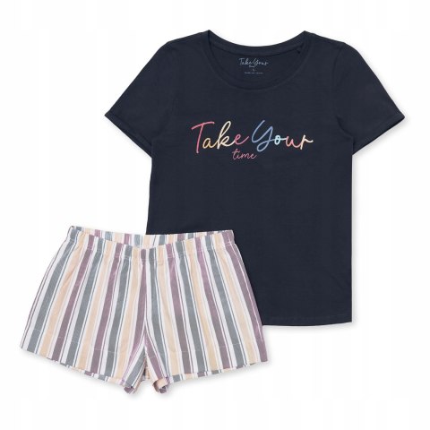 Piżama damska BAWEŁNIANA krótki rękaw HENDERSON XL