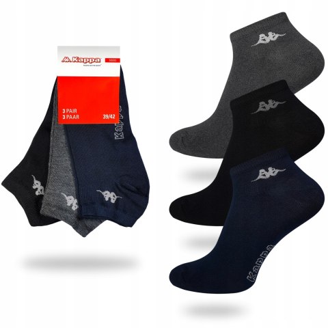 Skarpety 3-PAK zestaw KAPPA SNEAKER stopki - 35-38 Skarpety 3-PAK zestaw KAPPA SNEAKER stopki - 35-38