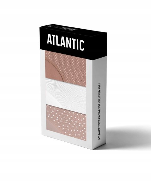 Figi damskie 3 PARY bawełniane majtki ATLANTIC 3LP-211 - XL Figi damskie 3 PARY bawełniane majtki ATLANTIC 3LP-211 - XL