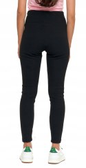 Legginsy damskie z wysokim stanem OCIEPLANE w prążki MORAJ - S/M