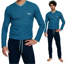 Piżama Męska Długa Bawełniana HENDERSON TIER - XL