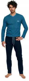 Piżama Męska Długa Bawełniana HENDERSON TIER - XL