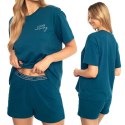 Piżama damska letnia 100% BAWEŁNA z krótkim rękawem HENDERSON ABSTRACT - XL