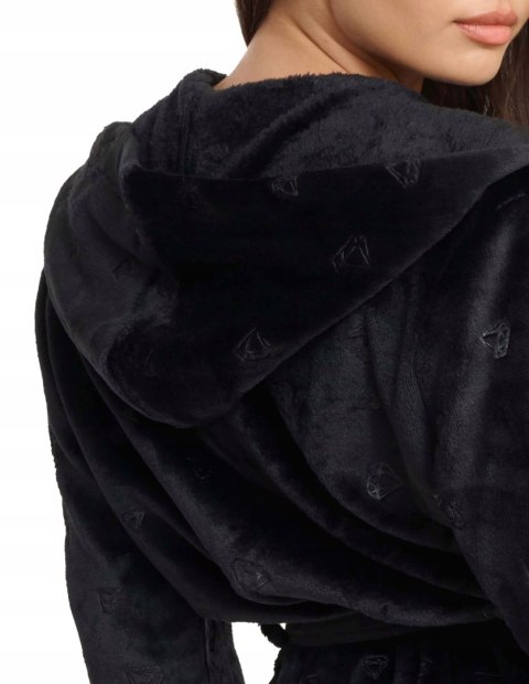 Szlafrok damski ciepły miękki z kapturem i wiązaniem w pasie HENDERSON L/XL Szlafrok damski ciepły miękki z kapturem i wiązaniem w pasie HENDERSON L/XL
